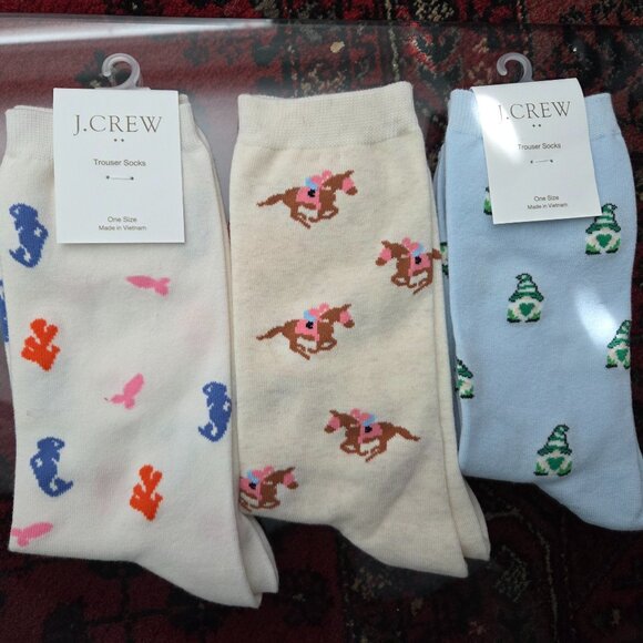 3 Pairs J Crew Socks NEW - Picture 1 of 2